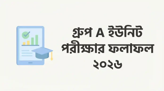 গুচ্ছ এ ইউনিট পরীক্ষা রেজাল্ট ২০২৬