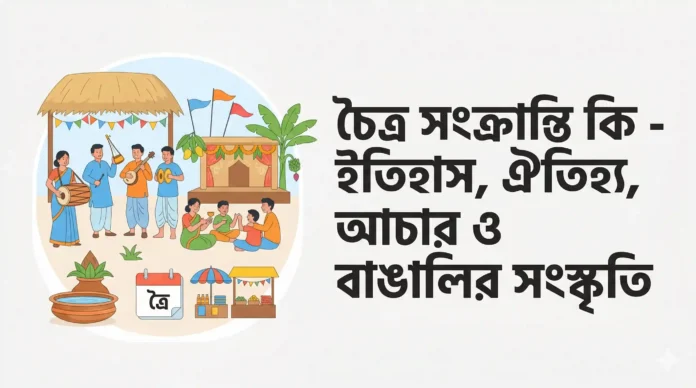 চৈত্র সংক্রান্তি কি - ইতিহাস, ঐতিহ্য, আচার ও বাঙালির সংস্কৃতি